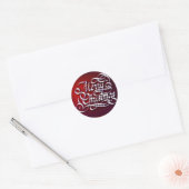 Merry Kerstmis Klassic Round Sticker (Envelop)