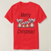 Merry Kerstmis Koala White T-shirt (Design voorkant)