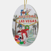Merry Kerstmis Las Vegas Santa Ornament (Links)