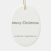 Merry Kerstmis Las Vegas Santa Ornament (Achterkant)