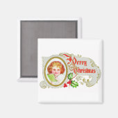 Merry Kerstmis  Magnet Magneet (Voorkant / Achterkant)