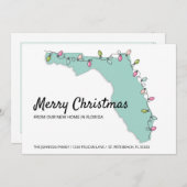 Merry Kerstmis: Map Nieuw startpunt Aankondiging (Voorkant / Achterkant)