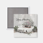 Merry Kerstmis Mercedes Benz Magneet (Voorkant / Achterkant)