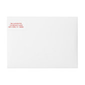Merry Kerstmis Modern Hand Lettered Wrap Etiket (Voorkant)