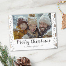 Merry Kerstmis Modern Script Photo