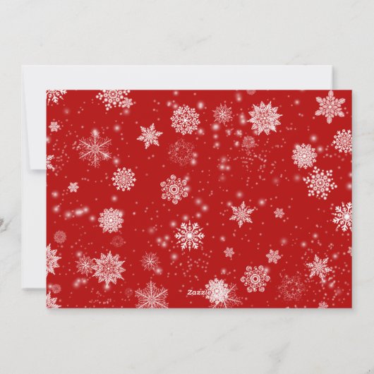 Merry Kerstmis Modern Script PHOTO Greeting Feestdagenkaart (Achterkant)