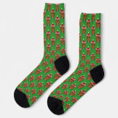 Merry Kerstmis Mouse Patterned Sokken (Links)