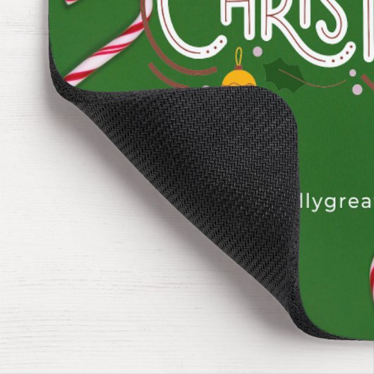 Merry Kerstmis Mousepad Muismat (Hoek)