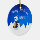 Merry Kerstmis Nashville Snowman Ornament (Rechts)