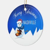 Merry Kerstmis Nashville Snowman Ornament (Links)