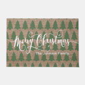Merry Kerstmis-omhullingspatroon Deurmat (Voorkant)