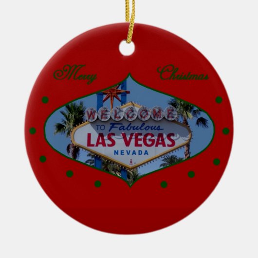 Merry Kerstmis Ornament Las Vegas (Voorkant)