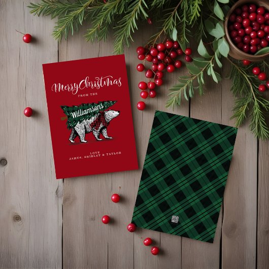 Merry Kerstmis Polar Beer Delivery Feestdagenkaart