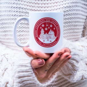 Merry Kerstmis Prettige feestdagen Winter Geperson Koffiemok