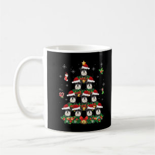 Merry Kerstmis Schnauzer Dog Santa Tree Pajama Sw Koffiemok
