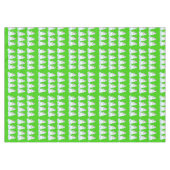 Merry Kerstmis Tablecloth, Thirsty Snowman Green Tafelkleed (Voorkant (Horizontaal))