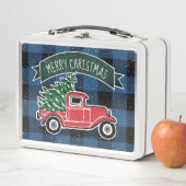 Merry Kerstmis Truck Blue Buffalo Pset (In situ)