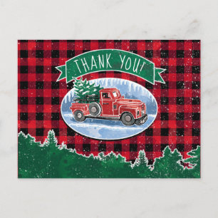 Merry Kerstmis  Truck Dank u Briefkaart