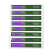 Merry Kerstmis Wraparound-adreslabel Adreslabel Wikkel (Vel)