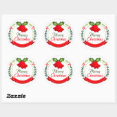 Merry Kerstmis Wreath Elements Sticker (Vel)