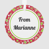 Merry kerstnaam Ornament (achterkant)