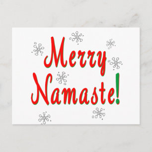 Merry Kerstnamaste Gifts Feestdagenkaart