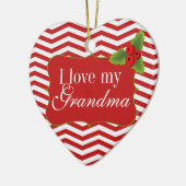 Merry Kerstoma Chevron Foto Keramisch Ornament (Links)