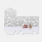 Merry kerstontbijtboom bedankdoosjes (Uitgevouwen)