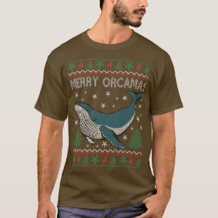 Merry Kerstorcas Killer Whale Gift Ugly Chris T-shirt