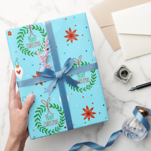 Merry Kerstpatroon Cadeaupapier (Geschenken)