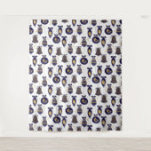 Merry Kerstpatroon Wandkleed (Voorkant)