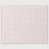 Merry Kerstpattern Rainbow Blush Pastel Cadeaupapier (Vlak)