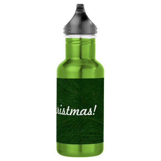 Merry-kerstpine-structuur dicht waterfles (Rechts)