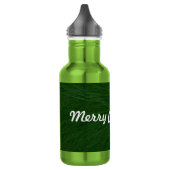 Merry-kerstpine-structuur dicht waterfles (Links)