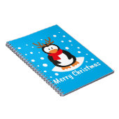 Merry Kerstpinguin Notitieboek (Rechterzijde)
