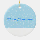 Merry Kerstpinguin Ornament (Achterkant)