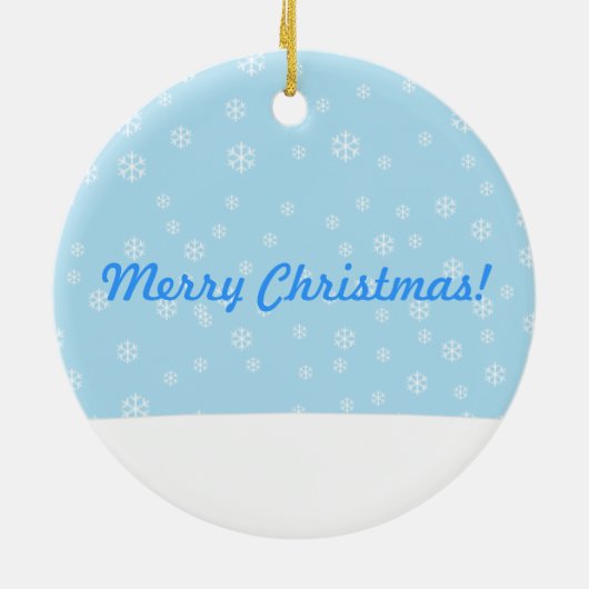 Merry Kerstpinguin Ornament (Achterkant)