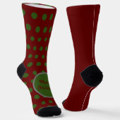 Merry Kerstpoka Dot Mismatch Socks Sokken (Gebogen)