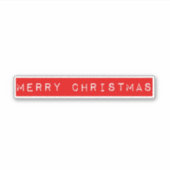 Merry-kerstrecorder tapesticker sticker (Voorkant)