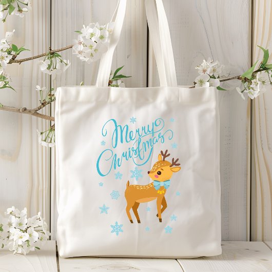 Merry Kerstreindeer Dog | FEESTDAGEN Tote Bag