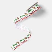 Merry KerstrenDER rood script Lint (Achterkant)