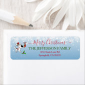 Merry kerstretournering etiket (Insitu)