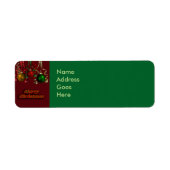 Merry kerstretournering etiket (Voorkant)