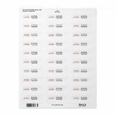 Merry kerstretournering etiket (Full Sheet)