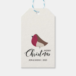 Merry KerstRobin Cadeaulabel