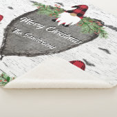 Merry Kerstrode Buffalo Pset Gnomes Sherpa Deken (3/4)