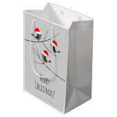 Merry Kerstrode kerstkerstkerstkerstkerstbal Medium Cadeauzakje (Achterkant Gekanteld)