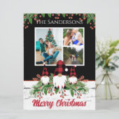 Merry kerstrode Pet Buffalo Pset Gnomen (Staand voorkant)