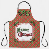 Merry Kerstroeplap Schort (Voorkant)