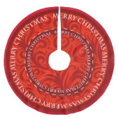 Merry-kerstrood design-patroon kerstboom rok (Voorkant)